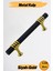 Lamos Mobilya Mutfak Dolabı Çekmece Dolap Kulpları Kapak Kulpu Kulbu Siyah Altın 128 mm Metal Kulp. 1