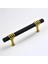 Lamos Mobilya Mutfak Dolabı Çekmece Dolap Kulpları Kapak Kulpu Kulbu Siyah Altın 128 mm Metal Kulp. 2