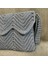 5840 El Örgüsü Gri Makrome Ip Clutch - Portföy Çanta 2