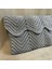 5840 El Örgüsü Gri Makrome Ip Clutch - Portföy Çanta 5