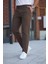 Erkek Açık Kahverengi Italyan Kesim Slim Fit Kaliteli Esnek Likralı Bilek Boy Kumaş Pantolon 1
