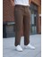 Erkek Açık Kahverengi Italyan Kesim Slim Fit Kaliteli Esnek Likralı Bilek Boy Kumaş Pantolon 2