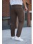 Erkek Açık Kahverengi Italyan Kesim Slim Fit Kaliteli Esnek Likralı Bilek Boy Kumaş Pantolon 3