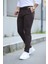 Erkek Kahverengi Italyan Kesim Slim Fit Kaliteli Esnek Likralı Bilek Boy Kumaş Pantolon 2