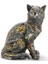 Steampunk Polyester Kedi Figürü ALK2455 - FKU9808-8602 1
