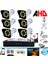 6 Kameralı 5mp Lens 1080P Warm LED Gece Renkli 500 GB HDD Dahil Güvenlik Seti - 26500W 1