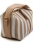 Camel Çizgili Kadın Postacı Çanta C06486250618 3