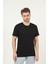 Siyah Beyaz Lacivert Gri Taş Regular Fit %100 Pamuklu Basic Erkek Tişört 5 Li Paket 3