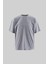 Erkek Basic Super Pamuklu Oversize Gri Melanj Tişört 1