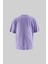 Erkek Basic Super Pamuklu Oversize Lila Tişört 4