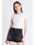 Byeaz Taş Detaylı Slim Fit Crop Tişört 9207M 1
