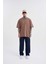 Erkek Basic Super Pamuklu Oversize Kakao Tişört 4