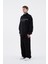 Erkek Printed Detachable Sleeve Gömlek Dark Black 5