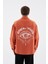 Erkek Printed Detachable Sleeve Gömlek Orange 1