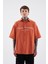 Erkek Printed Detachable Sleeve Gömlek Orange 4