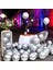 25 Adet Gümüş Krom Balon Parlak Metalik Krom Gümüş Balon Helyum Gazına Uçan Balona Uygundur 4