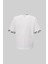 Erkek Collar And Sleeve Edge Printed Oversize Ekru Tişört 2