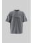 Erkek Technical Embroidered Oversize Smoked Tişört 1
