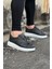 HS010 Gri Cilt Erkek Casual Ayakkabı 1