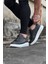 HS010 Gri Cilt Erkek Casual Ayakkabı 3