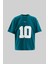 Erkek Jersey Style Oversize Oil Green Tişört 1