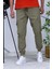 Erkek Reflektörlü Jogger Kargo Pantolon 4