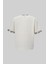 Erkek Collar And Sleeve Edge Printed Oversize Uzay Grisi Tişört 2