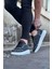 HS018 Gri Kot Kumaş Erkek Casual Ayakkabı 3