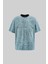 Erkek Denim Efect Oversize Oil Green Tişört 1