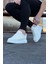 HS019 Beyaz Triko Erkek Casual Ayakkabı 2