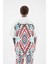 Erkek Ethnical Printed And Embroidered Tişört Ecru 5
