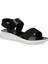 167015.Z5FX Siyah Kadın Comfort Sandalet 2