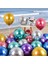 25 Adet Renkli Krom Balon Parlak Metalik Krom Renkli Balon Helyum Gazına Uçan Balona Uygundur 3