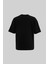 Erkek Mud Technical Printed Oversize Siyah Tişört 3