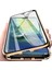 iPhone 11 Pro Max Uyumlu Kılıf Önü Açık Arkası Temperli Camlı Manyetik Adsorpsiyon Darbeye Dayanıklı Kapak 1