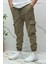 Erkek Paraşüt Jogger Paçası Lastikli Pantolon (Dar Kesim) 1