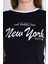 Siyah Yazı Baskılı Slim Fit Crop Tişört 6059 4