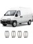 Citroen Jumper/relay Uyumlu 2006 Ve Üzeri Krom Kapı Kolu Ve Çerçeve 4 Kapı Paslanmaz Çelik 2