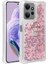 Xiaomi Redmi Note 12 Pro 4g Kılıf Renkli Simli Yüzüklü Standlı Esnek Sert Silikon Milce Kapak 1