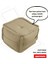 x permate Puffymod Dekoratif Kare Puf Orta Sehpa Ayak Uzatma Puf 40 x 40 cm Bej 1
