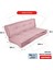 Bisküvi Minder Petek Önü Palet Üstü Minderi Fransız Minder Bank ve Bahçe Minderi 60X120X14 cm Pembe 2