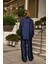 Kadın Oversize Safari Ceketli Parlak Takım -(Pantolon / Ceket) 4