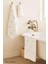 3 Parça Kalp Nakışlı Banyo Havlusu Takımı %100 Pamuklu Lovely Set 2