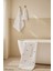 3 Parça Kalp Nakışlı Banyo Havlusu Takımı %100 Pamuklu Lovely Set 2