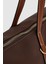 Velie Paraşüt Kumaş Şeritli Shopper Çanta Acı Kahve-Taba 6