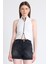 Beyaz Fermuar Detaylı Kolsuz Crop Bluz 2226 2