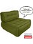 Duoflex Sırtlı Minder Koltuk Iskandinav Tarzı Sırtlıklı Oturma Minderi 80x80x30 Yeşil 1