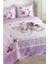 Çift Kişilik Kapitone Yatak Örtüsü Takımı - Lila 1