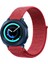 Samsung Galaxy Watch 42MM Akıllı Saat Uyumlu Spor Kumaş Desenli Cırt Cırtlı Kordon Kayış 1