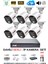 Ip Güvenlik Kamera Seti 6 Kameralı Sesli 4mp Gece Renkli Su Geçirmez IP5515S 500GB 2